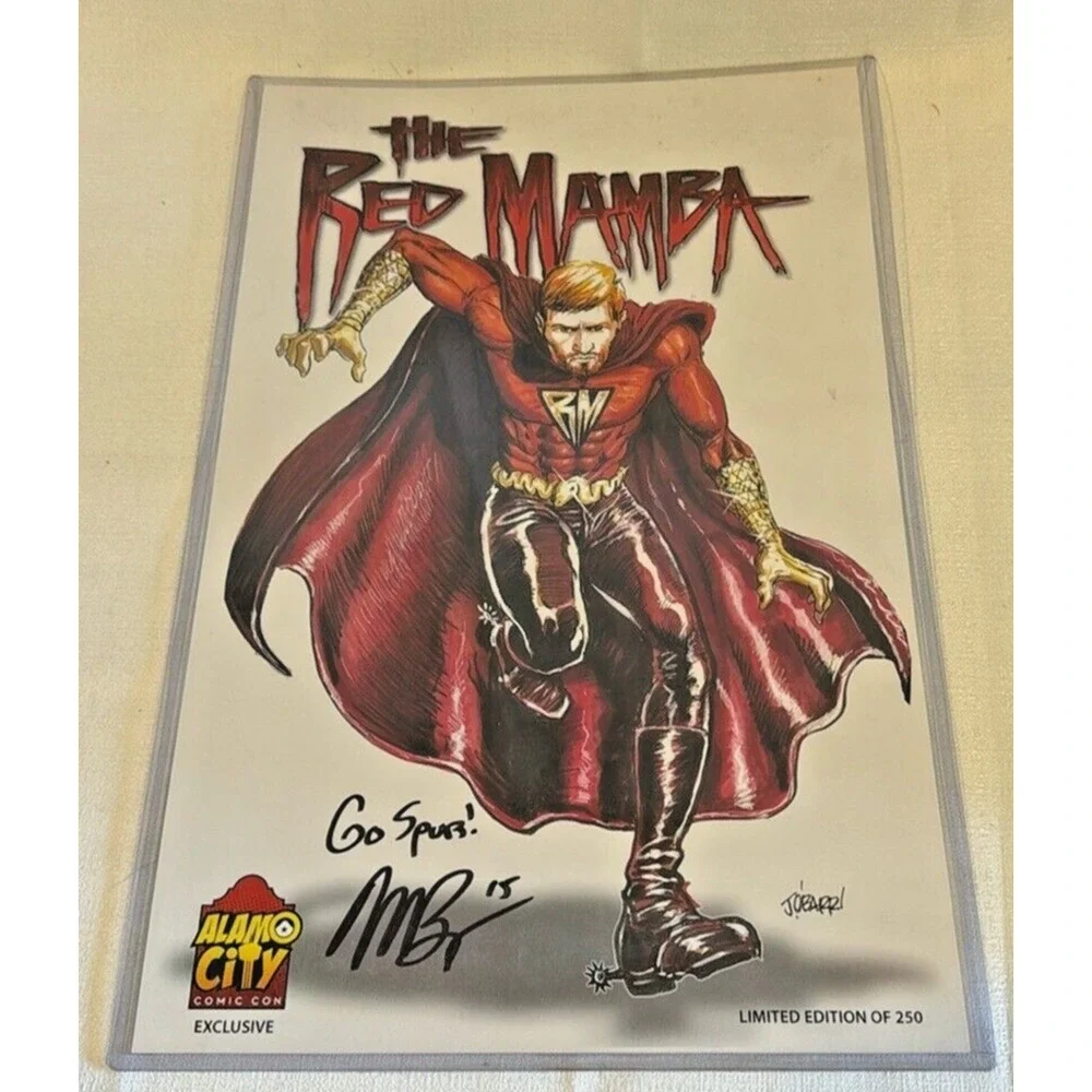 The RED MAMBA Alamo City Comic Con Exclusive Matt Bonner signed limited edition